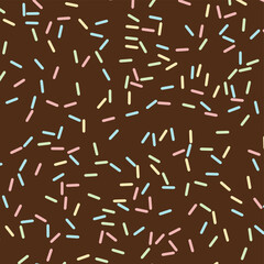 Colorful sprinkles banner background, colorful falling decorative sprinkles background
