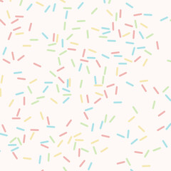 Colorful sprinkles banner background, colorful falling decorative sprinkles background
