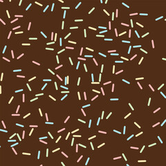 Colorful sprinkles banner background, colorful falling decorative sprinkles background
