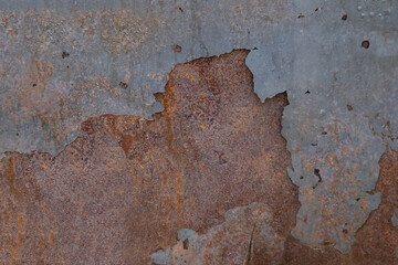Rusty metal plate surface