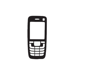 PHONE silhouette image with transparent background