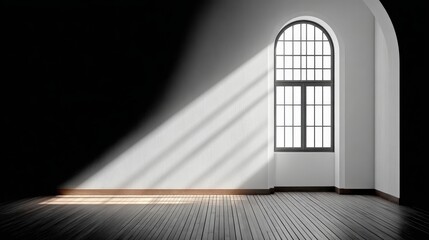 The Interplay of Light and Shadow in a Minimalist Interior Setting