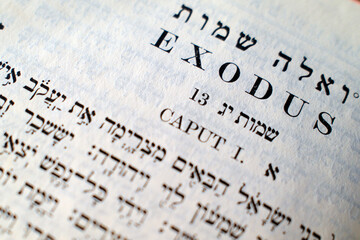 Judaism. The Bible in Hebrew. Old Testament. Exodus.