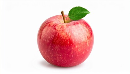 red apple on white background