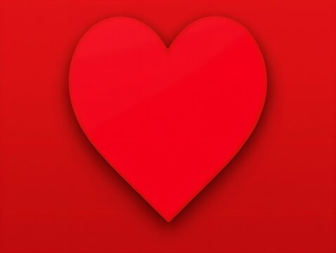 A red heart symbol representing love, affection, and emotional connection