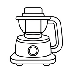 line art of a food processor.eps