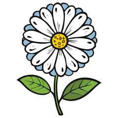 Flower Hand Draw by Kid Cute lovely