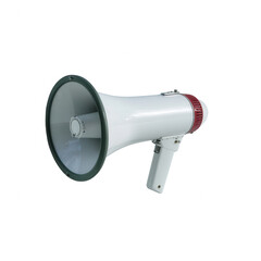 Megaphone on a white isolate background, ideal for announcements, events, and gatherings. A powerful tool for amplifying voices and making messages clear in public spaces.
