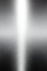 Shiny Brushed Metal Texture: Silver gradient with subtle, circular grain. Smooth industrial finish.