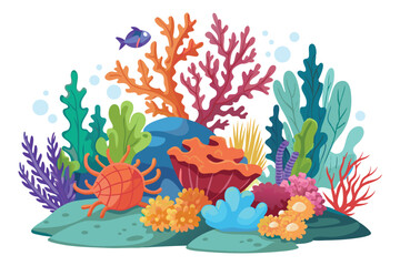 Underwater coral view © PrimeLayouts