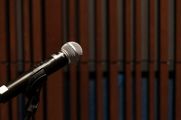 ライブステージのマイク