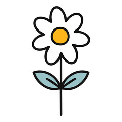 Flower Hand Draw by Kid Cute lovely