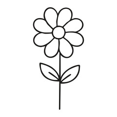 Flower Hand Draw by Kid Cute lovely
