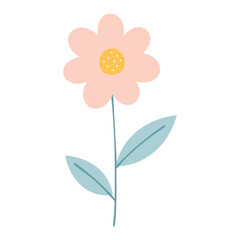 Flower Hand Draw by Kid Cute lovely