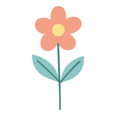 Flower Hand Draw by Kid Cute lovely
