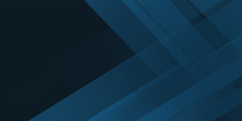 Abstract dark blue gradient geometric diagonal overlay layer background with line and shadow. Modern horizontal banner template design. Space for text. Vector illustration