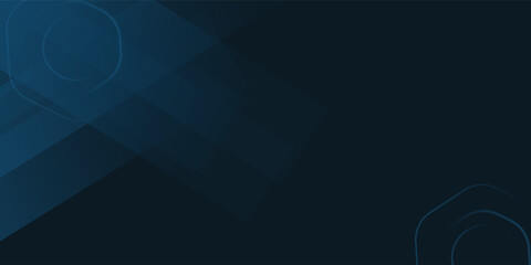 Abstract dark blue gradient geometric diagonal overlay layer background with line and shadow. Modern horizontal banner template design. Space for text. Vector illustration