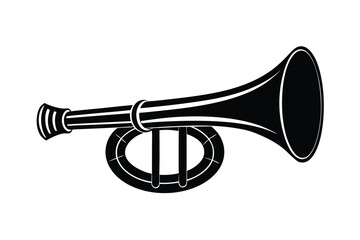 silhouette of a bugle.eps