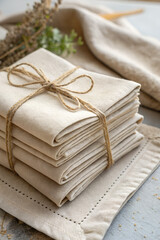 Elegant Linen Napkins for Tabletop Decor and More