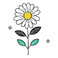 Flower Hand Draw by Kid Cute lovely