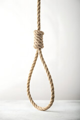 Rope with Knot Forming a Noose Shape