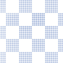 ブルーのギンガムチェックの市松柄　Adobe Illustrator Artwork