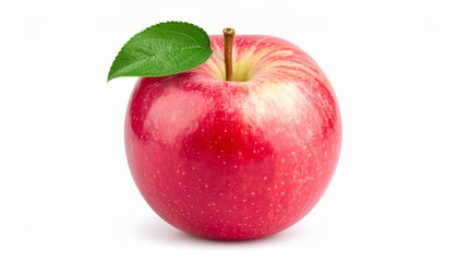 red apple isolated on white