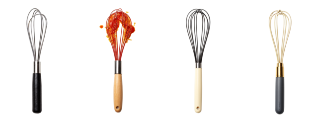 A set of four different types of whiskes