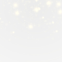 Sparkle starlight png. Glowing golden particles with shimmer and blur effects on transparent background. Vector festive overlay for Christmas, magic celebration, or abstract luxury design.

