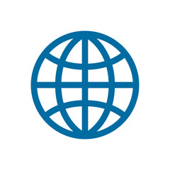 Globe with Meridians