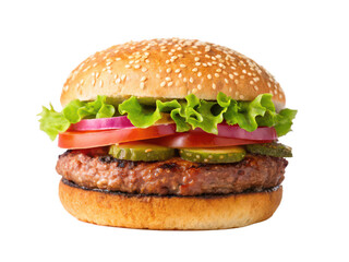 hamburger png beef burger png fast food sandwich png cheeseburger png grilled burger png takeaway food png lettuce and tomato burger png transparent background image