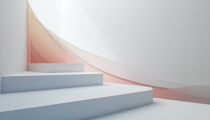 Fototapeta premium Abstract Pastel Platform Display