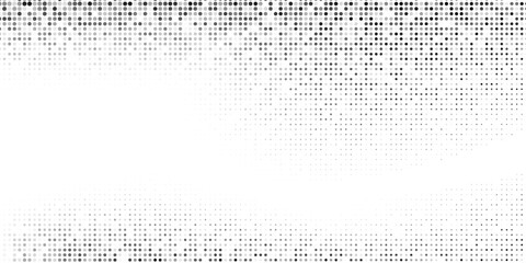 Abstract grunge dotted halftone gradient texture. Vanishing polka dot design abstract