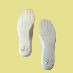 Blue insoles for shoes.shoe insoles layer .