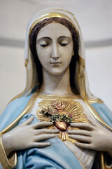 Visitationist Church. The immaculate sacred heart of Virgin Mary.  Warsaw. Poland.