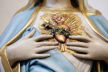 Visitationist Church. The immaculate sacred heart of Virgin Mary.  Warsaw. Poland.