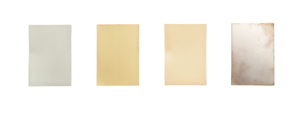 A set of four different colored squares