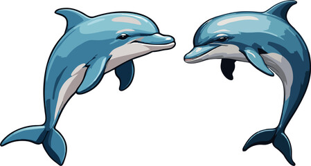 dolphin jumping out of water vector illustration design art,animal art