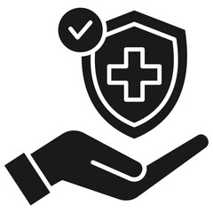 Obraz premium Insurance Glyph Icon