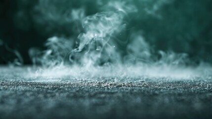 An abstract image of smoke rising from a dark surface, creating a sense of mystery and depth, inviting viewers to explore the nature of the unseen.