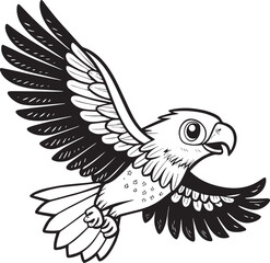 eagle with wings vector illustration, eagle vector, eagle playing wings
