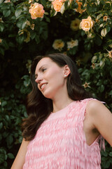 Girl pink dress