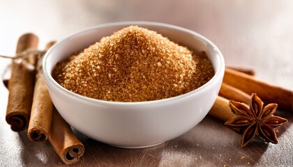 cinnamon sugar and spices in white bowl