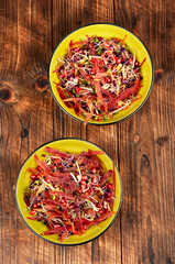 Diet vegan sprouts salad.