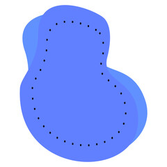 minimal fluid abstract vector outline pastel blue color