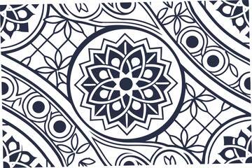 ornamental round lace pattern