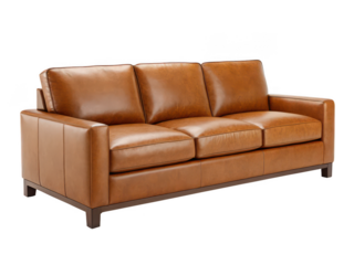leather sofa png luxury brown couch png modern leather furniture png living room seating png plush upholstered sofa png elegant home interior design png transparent background image