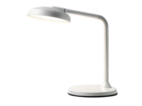 led desk light png modern table lamp png adjustable LED reading lamp png office desk illumination tool png energy-efficient study light png slim lamp with base png transparent background image