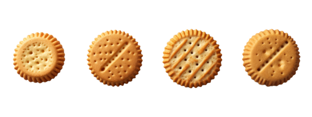A set of four crackers