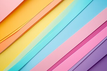 Pixel Perfect Image of Flat Lay of Colorful Arranged Paper Sheets